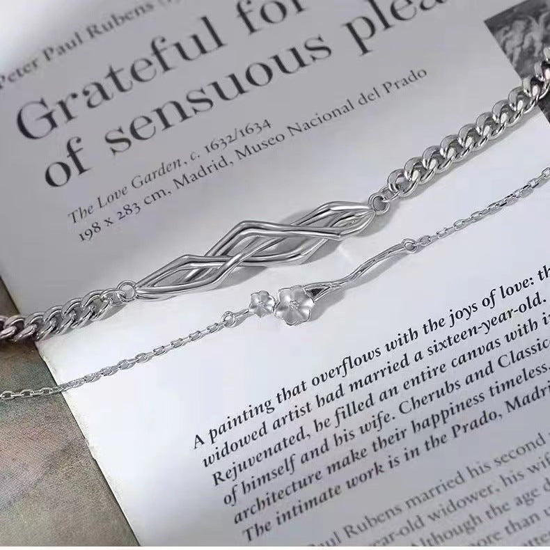 Bracelets de Saint-Valentin avec épines et branches de conception de niche