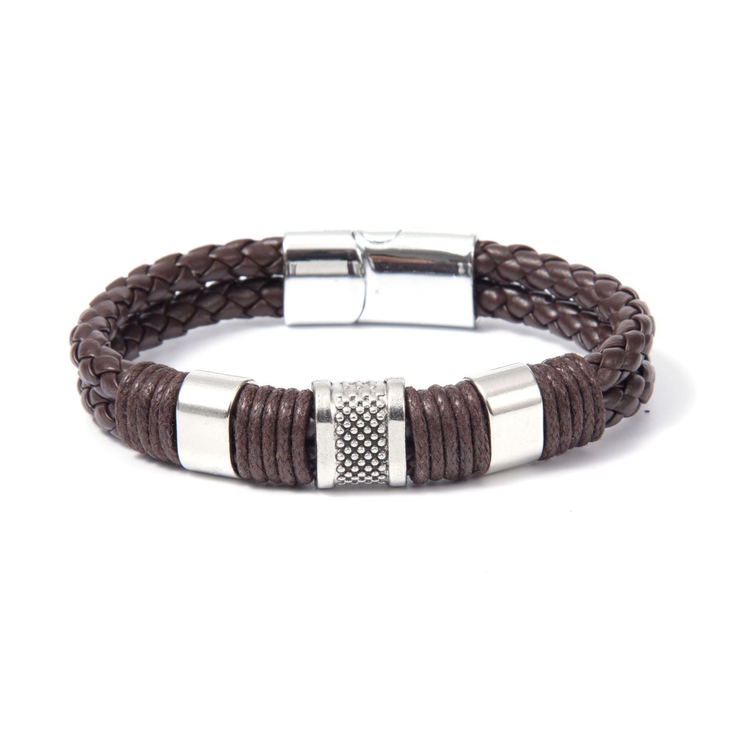 Men's Woven Leather Ornament Retro Personality All Bracelets