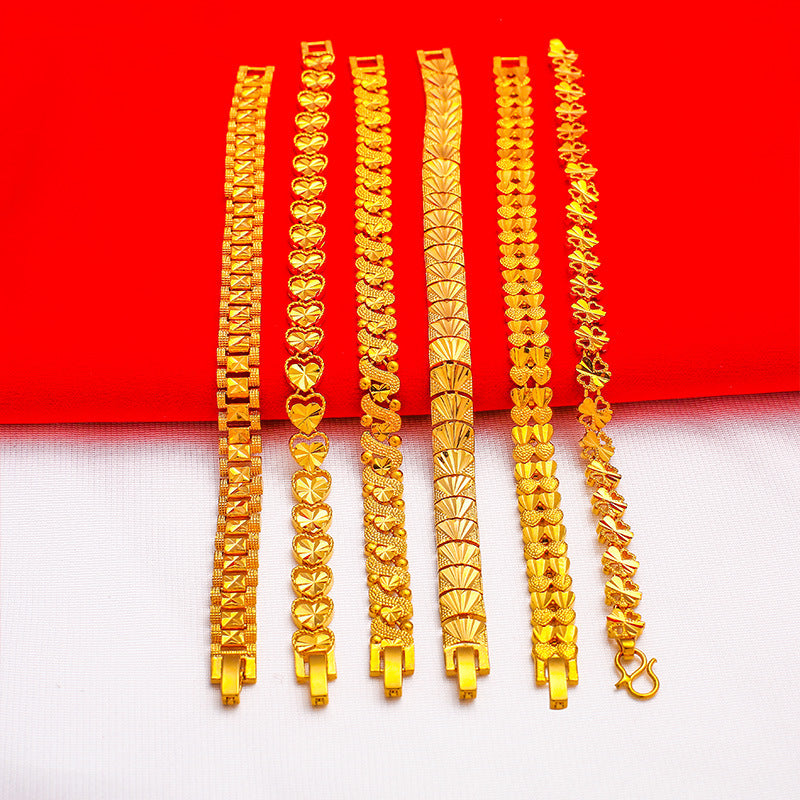 Live Imitation Gold Love Vietnam Sand Bracelets