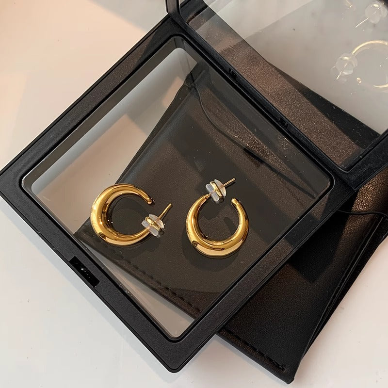 Women's Sier Shaped Big Ear Niche Design Advanced Light Luxury Bracelets