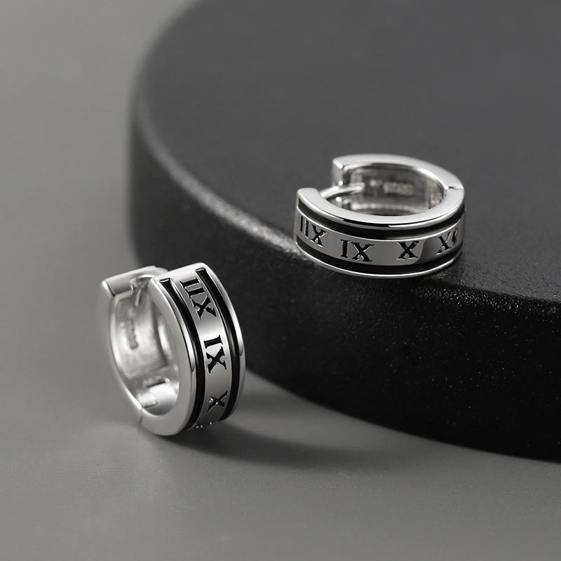 Men's Simple Design Cylindrical Boys Female Temperament Ear Buckle