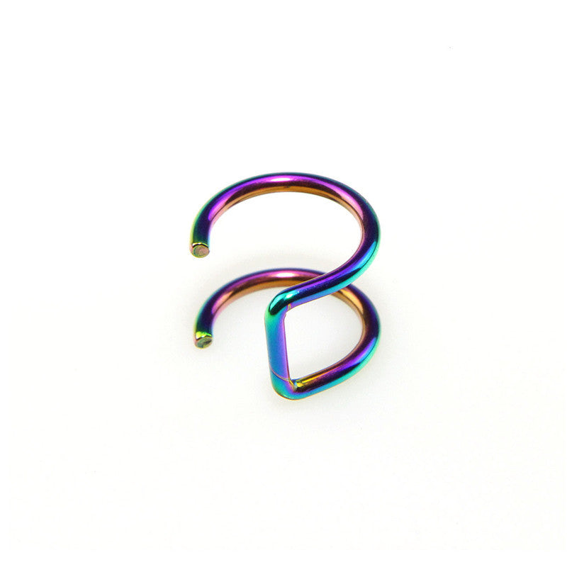 Opening Nose Lip Without Pierced Ears Can Wear Bone Nail Ear Clip
