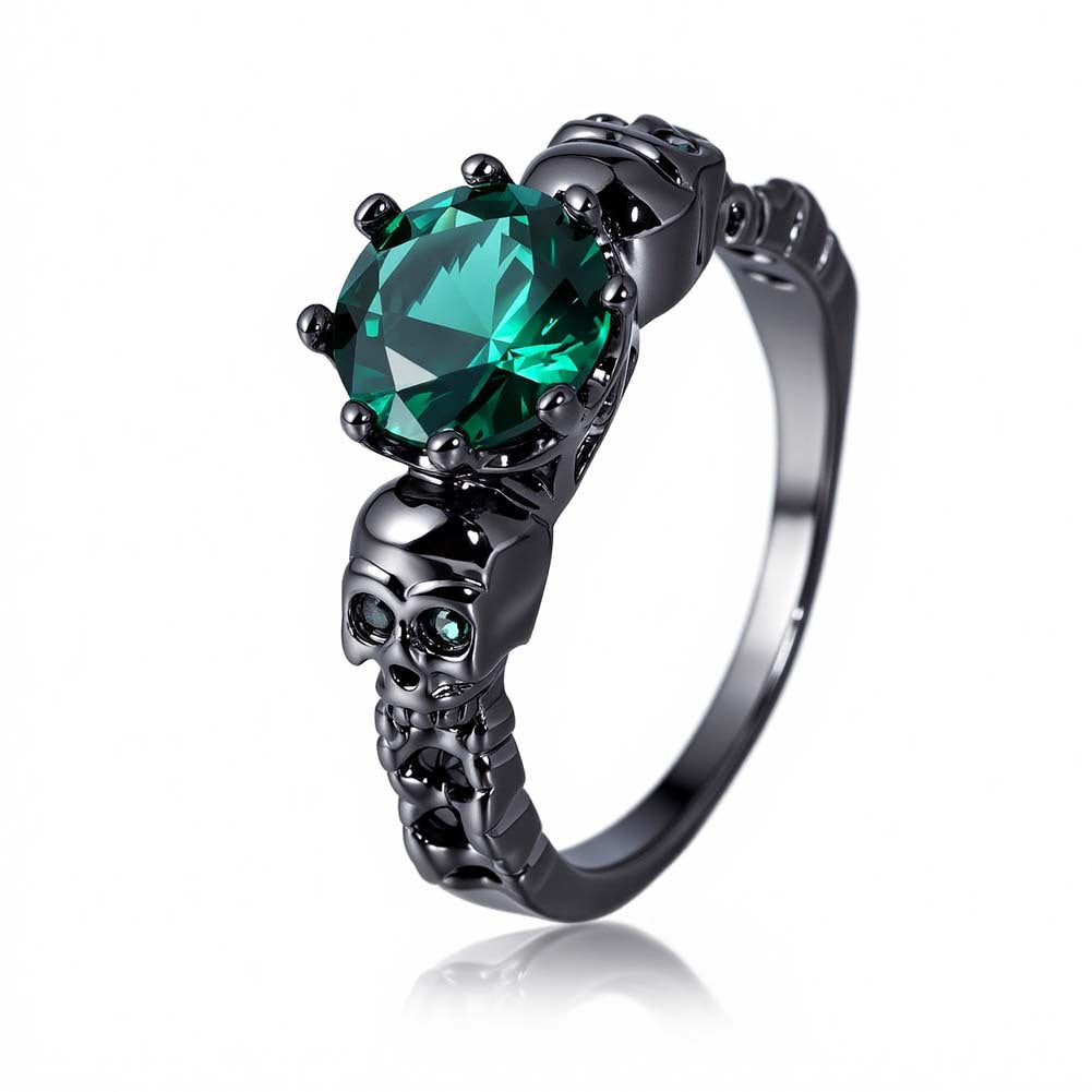 Female Retro Purple Zircon Fashion Creative Ghost Ring
