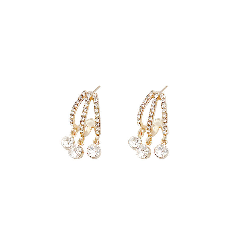 Boucles D'oreilles Femme Aiguille Fine Personnalisées Gracieuses Et Sauvages