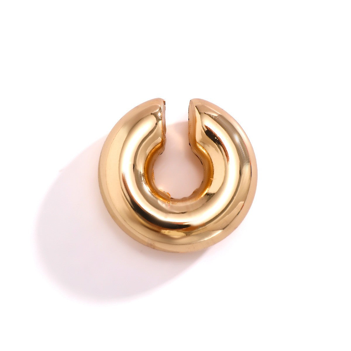 Fashion Glamorous Classic Large Sier Intestine Earrings