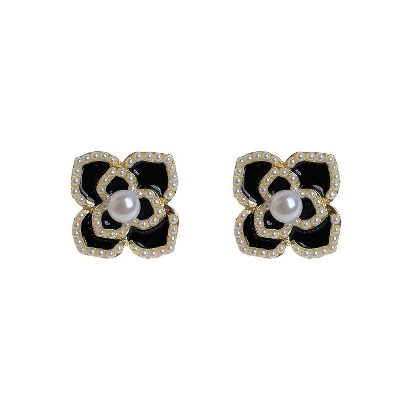 Camellia Elegant French Style High Sense Earrings