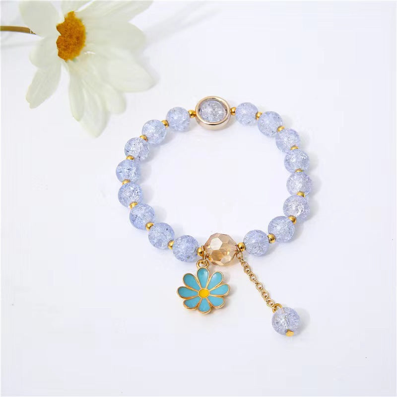 Explosion fleur cristal petite marguerite femme coréenne bijoux tournesol Bracelets