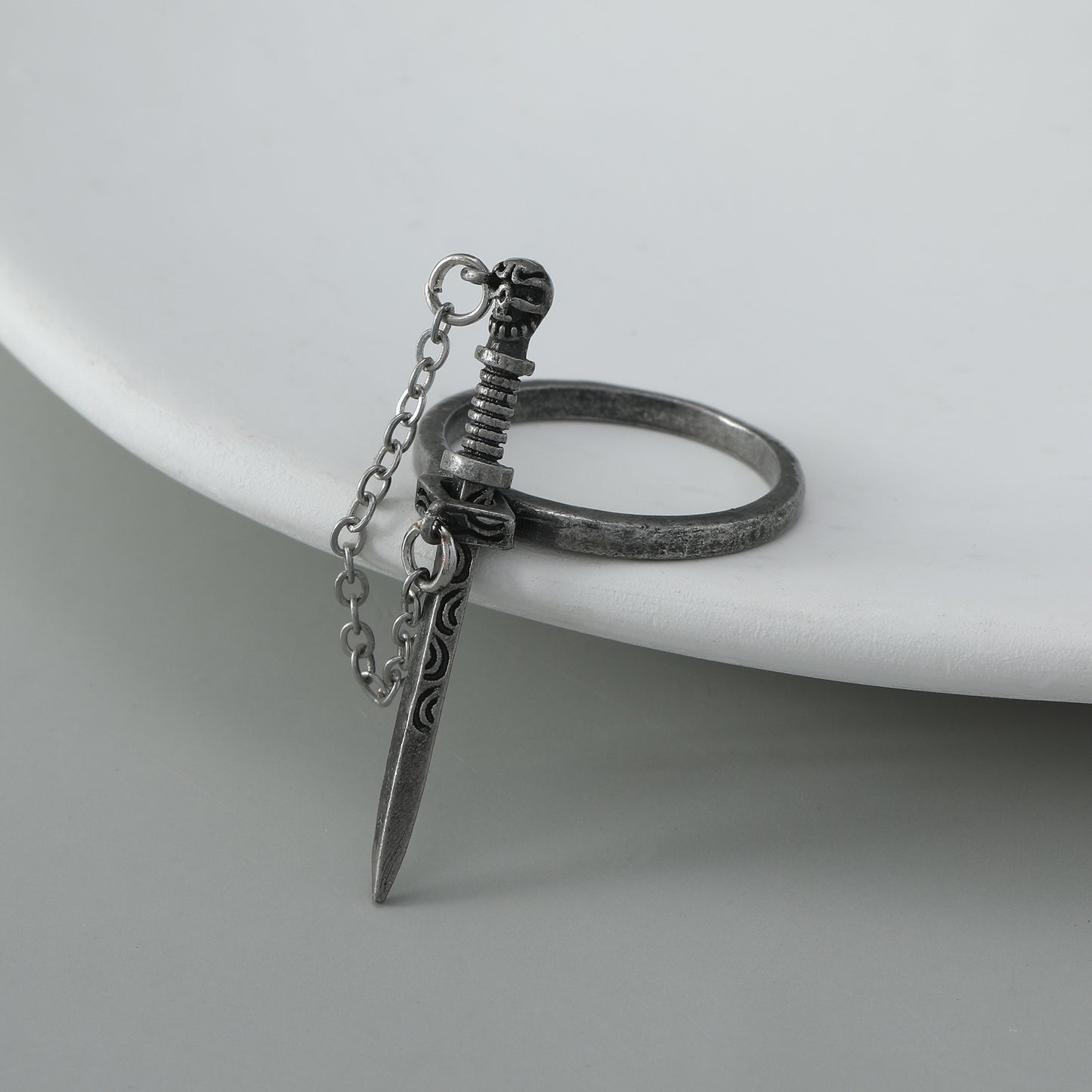 Cross Sword Female Creative Personality Chain Rings