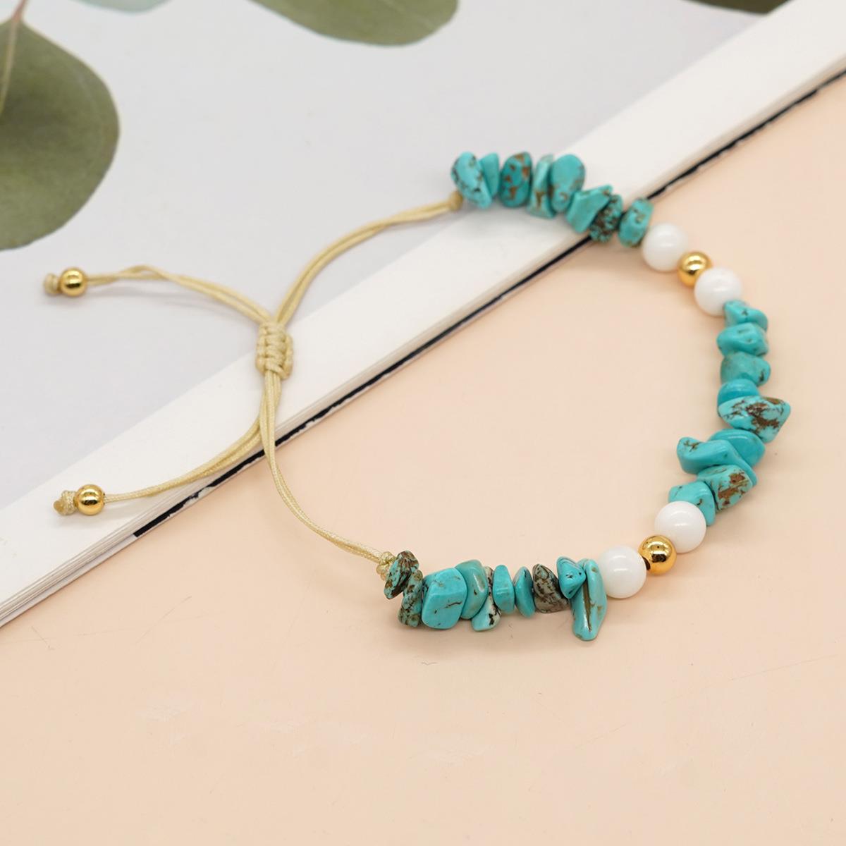 Women's Boho Turquoise Copper Bead Fashion Jewelry Bracelets