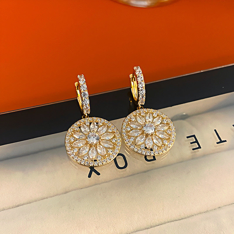 Design Round Clip Trendy Female Retro Affordable Luxury Ear Buckle