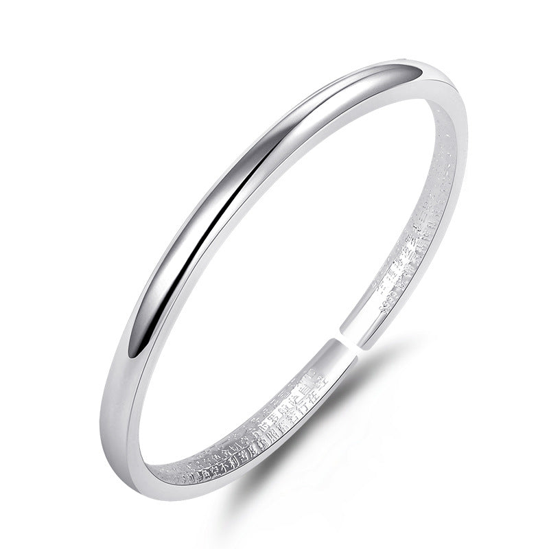 Women's & Men's Heart Sutra Ethnic Retro Traditional Opening Adjustable Solid Bracelet