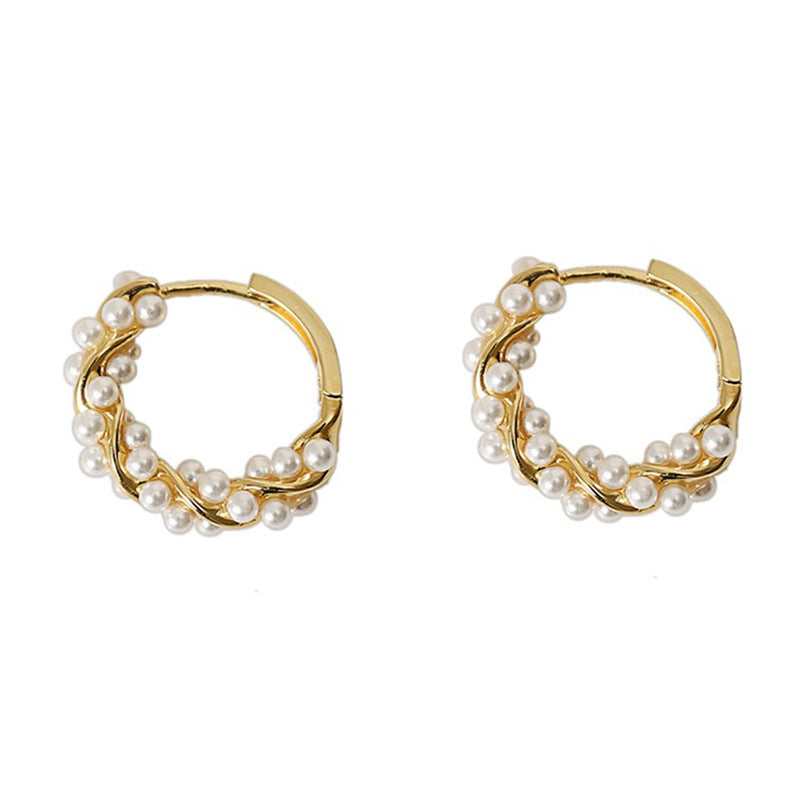 Pearl Clip Female Niche Temperament Retro Affordable Ear Buckle