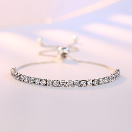 Cristal de Zircon de Tennis pour femmes, pour Bracelets de style coréen