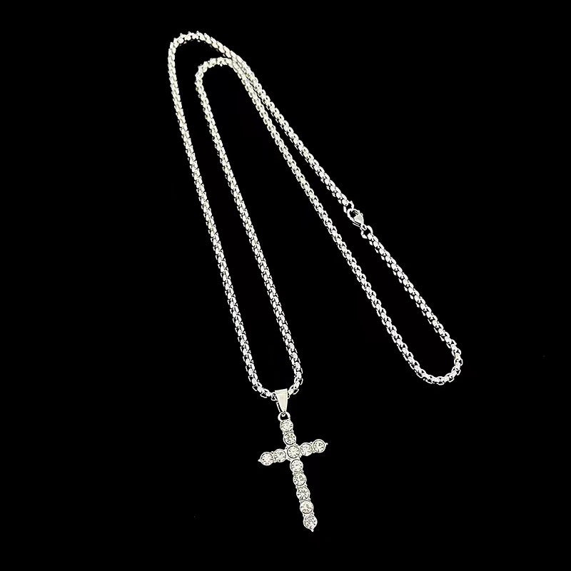 Croix de diamant pour femmes et hommes pour colliers Hip Hop personnalisés à la mode