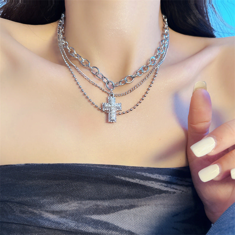 Cross Female Hot Niche Clavicle Chain Necklaces