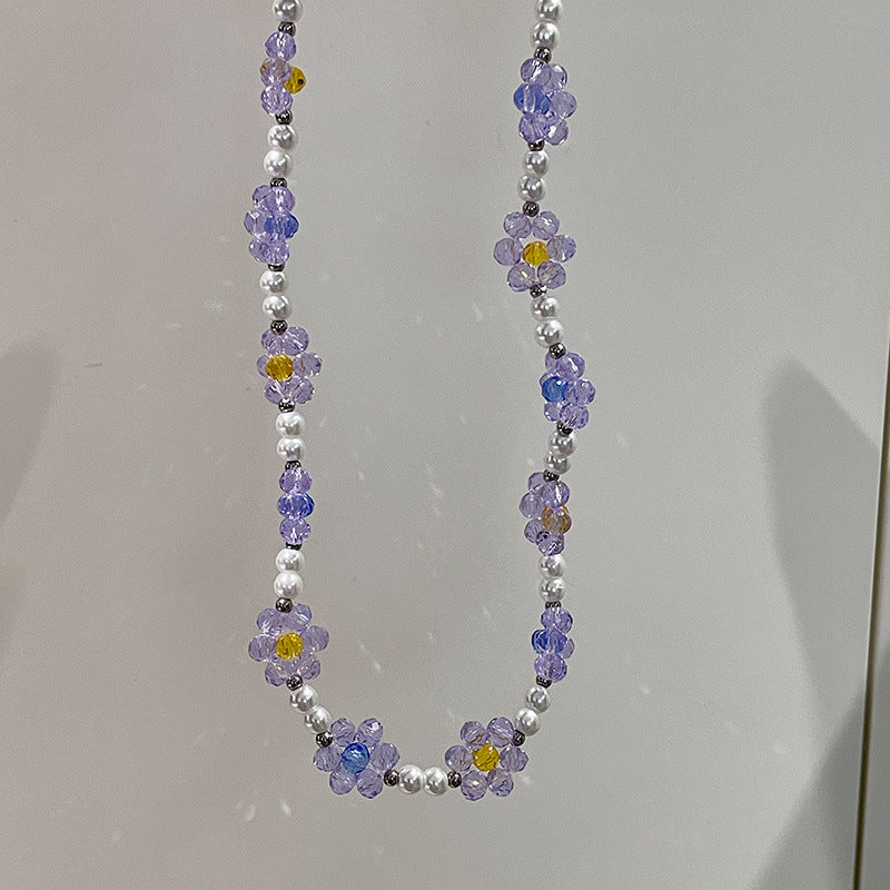 Women's Style Flower Beaded Love For Unique Necklaces