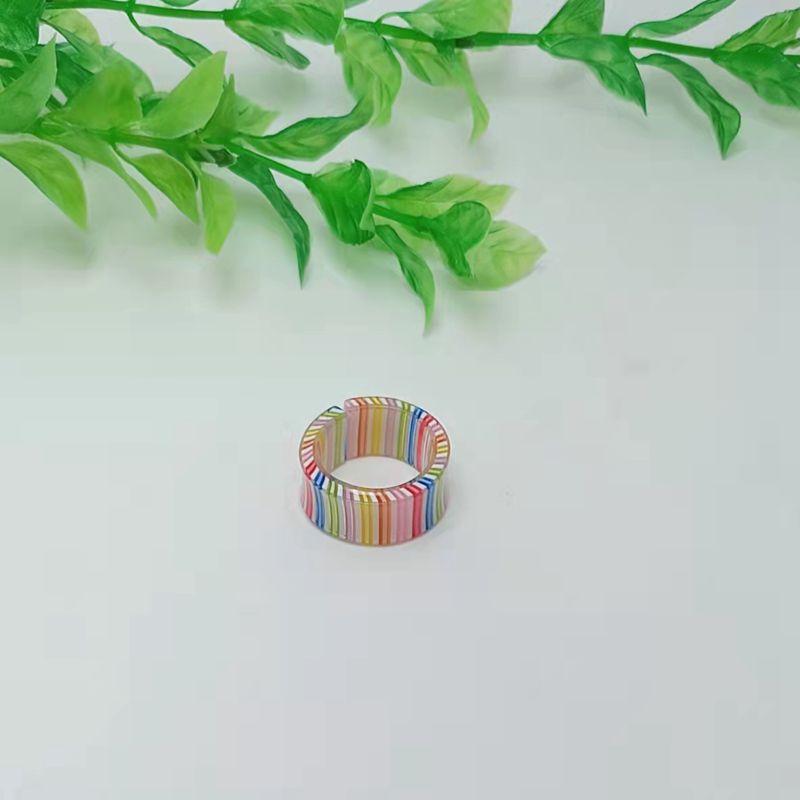 Acrylic Colorful Index Finger University Style Mini Stud Earrings