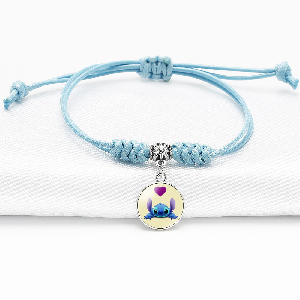 Blaue Cartoon-Dorje-Knoten-Armbänder mit Sternstich