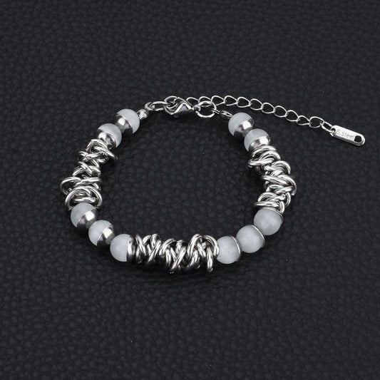 Women's & Men's & Titanium Steel Light Luxury Minority High-grade Exquisite Girlfriends Bracelets