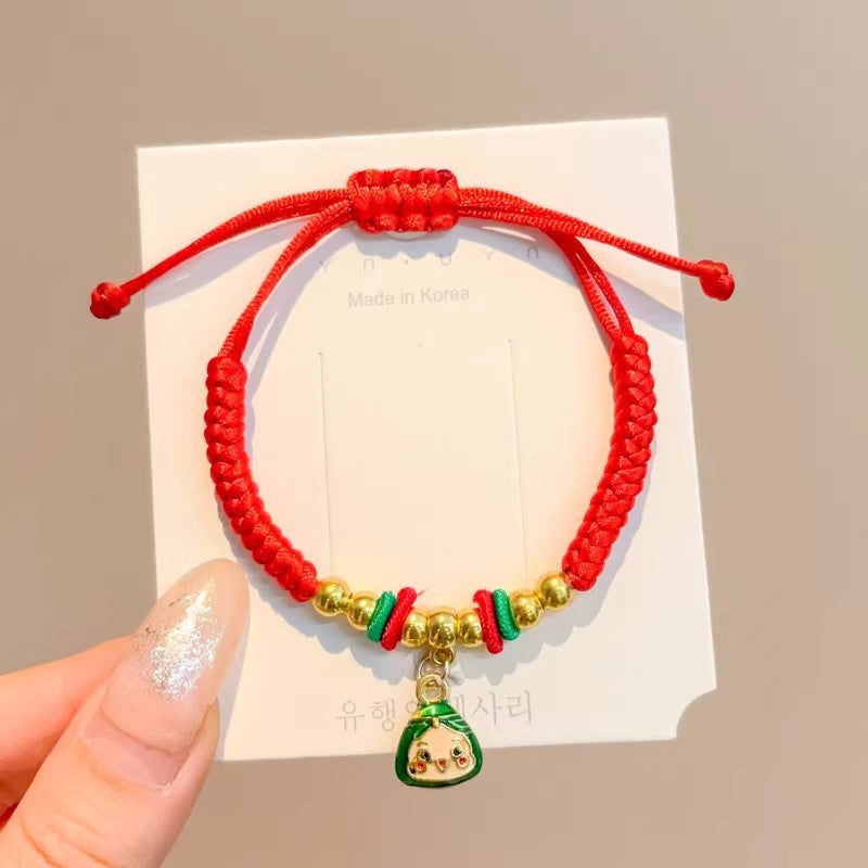 Children's Dragon Boat Festival Colorful Rope Small Hand-woven Line Carrying Strap Bracelet