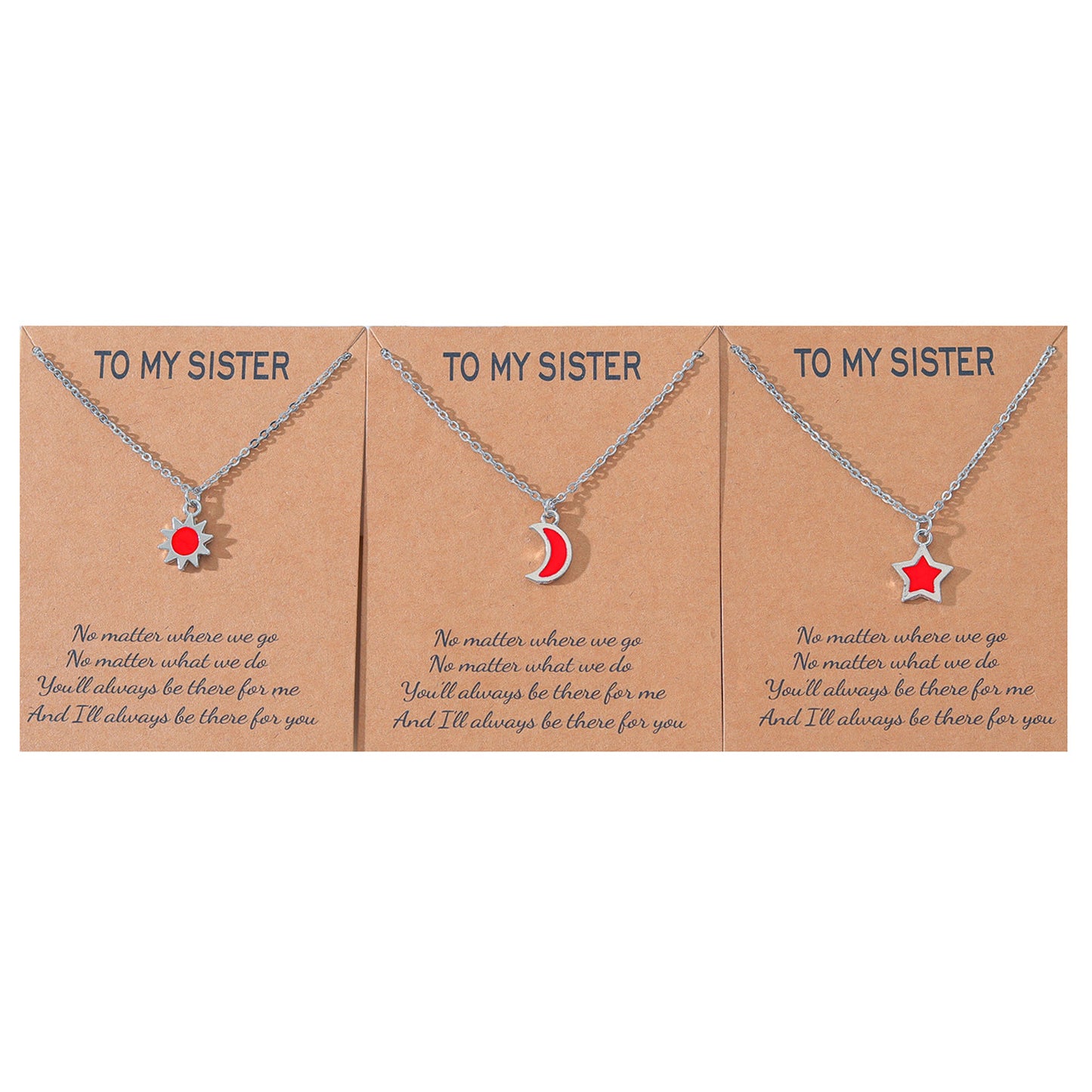 Oil Exquisite Card Packaging Good Friend Necklaces