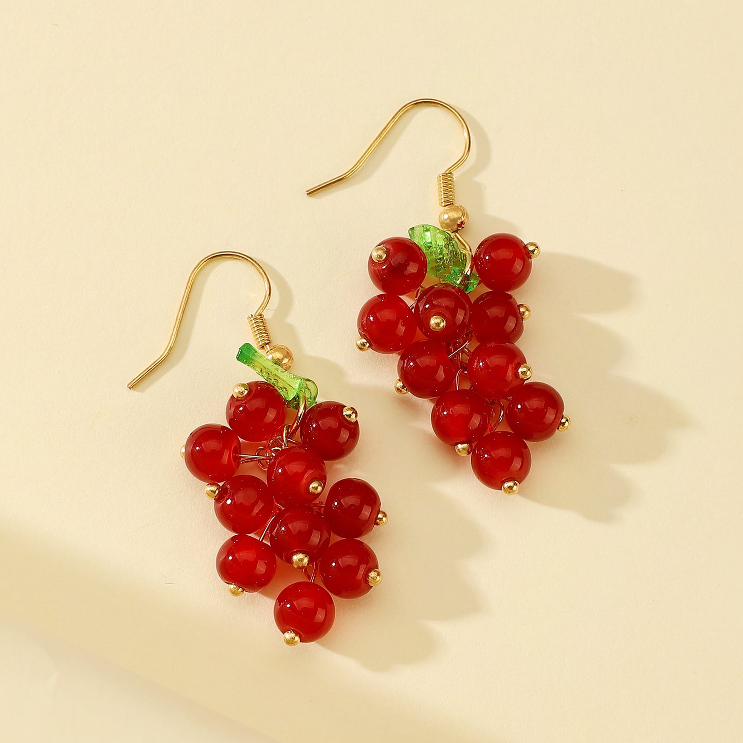 Fresh Grape Long Tassel Mori Eardrops Female Sweet Purple Earrings