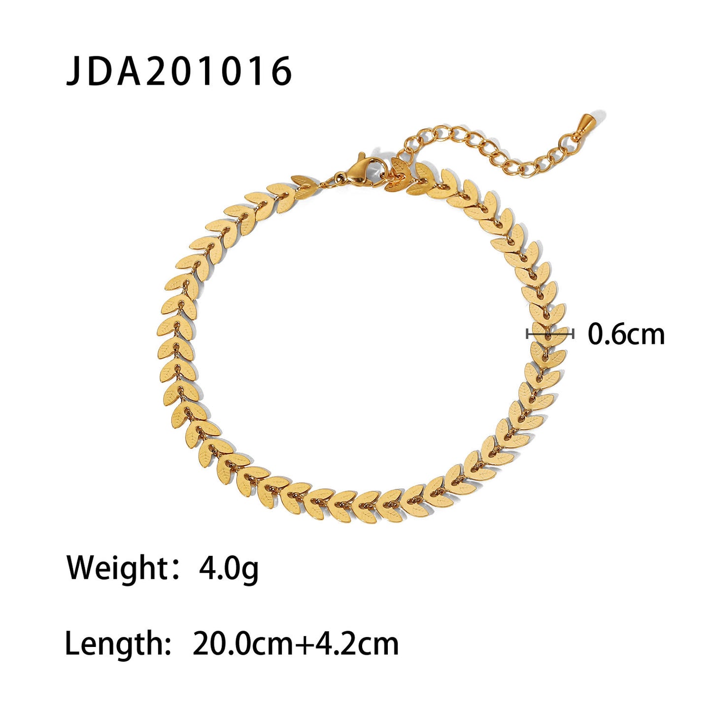 Women's Style Retro Gold Cross Fine Anklet Bracelets