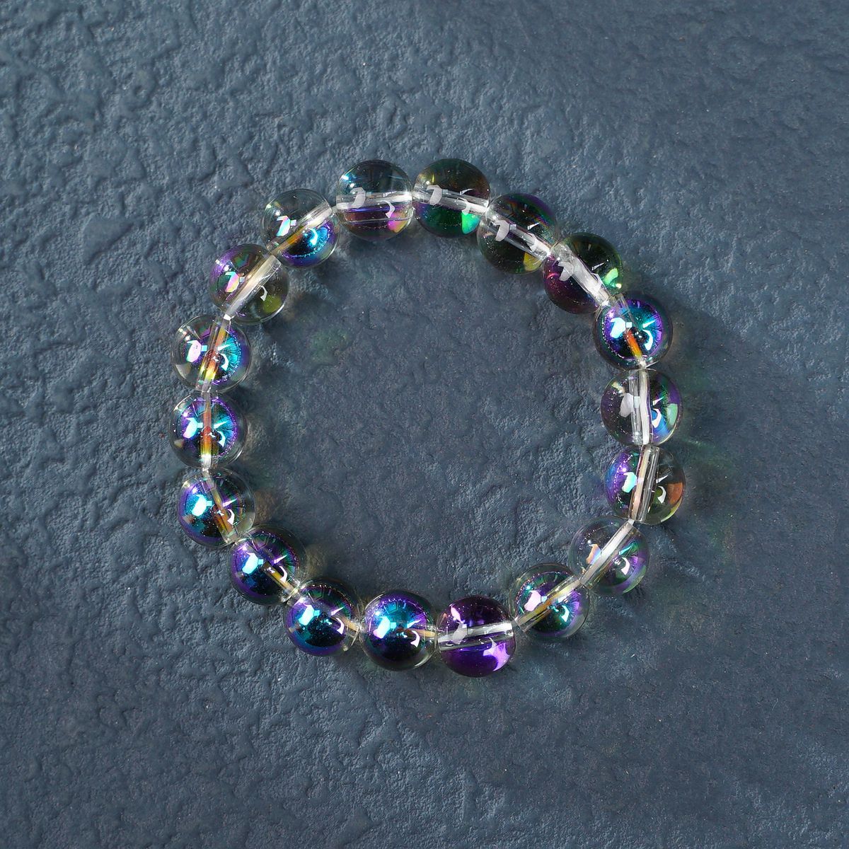 Pink Purple Crystal Female Pliable Temperament Rosary Decompression Bracelets