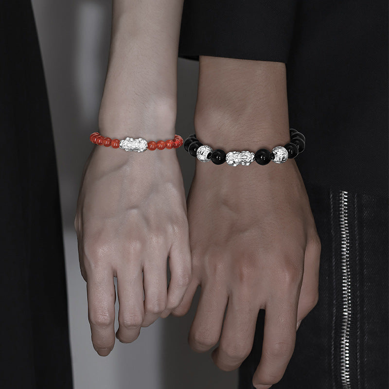 Women's & Men's & Sier Plated Couple Pair And Light Luxury Minority Bracelets