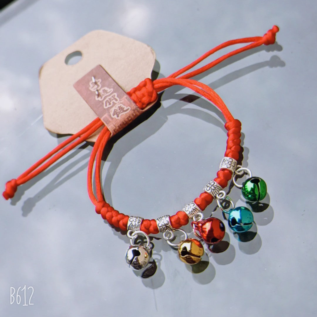 Bracelet de cheville en corde rouge en cristal de jade, deux bracelets