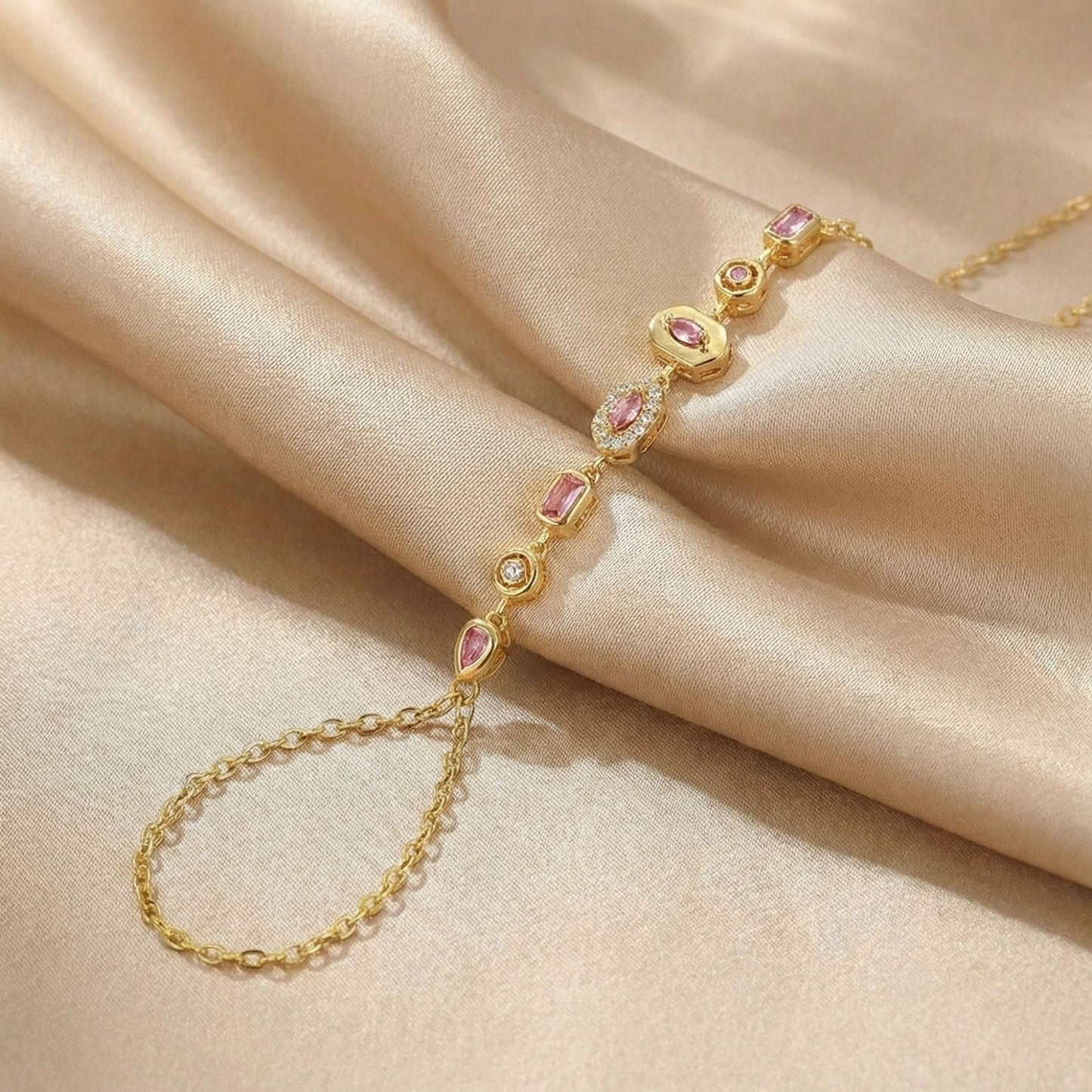 Women's Light Luxury Copper Chain Finger Graceful Personality High-grade Bracelet