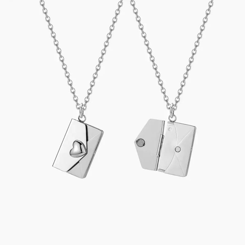 Colorfast Couple Book Personalized Love Open Close Sweater Necklaces