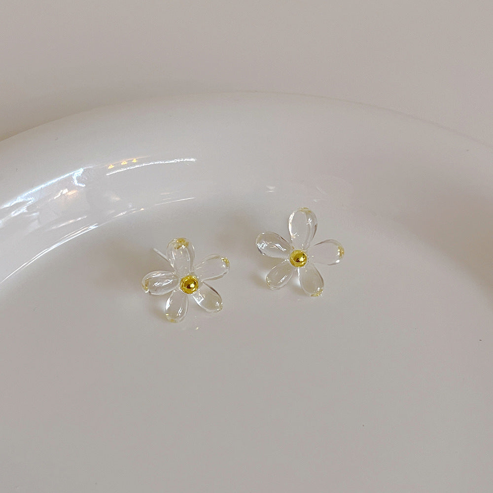 Cross Bow Sier Needle Light Luxury Earrings