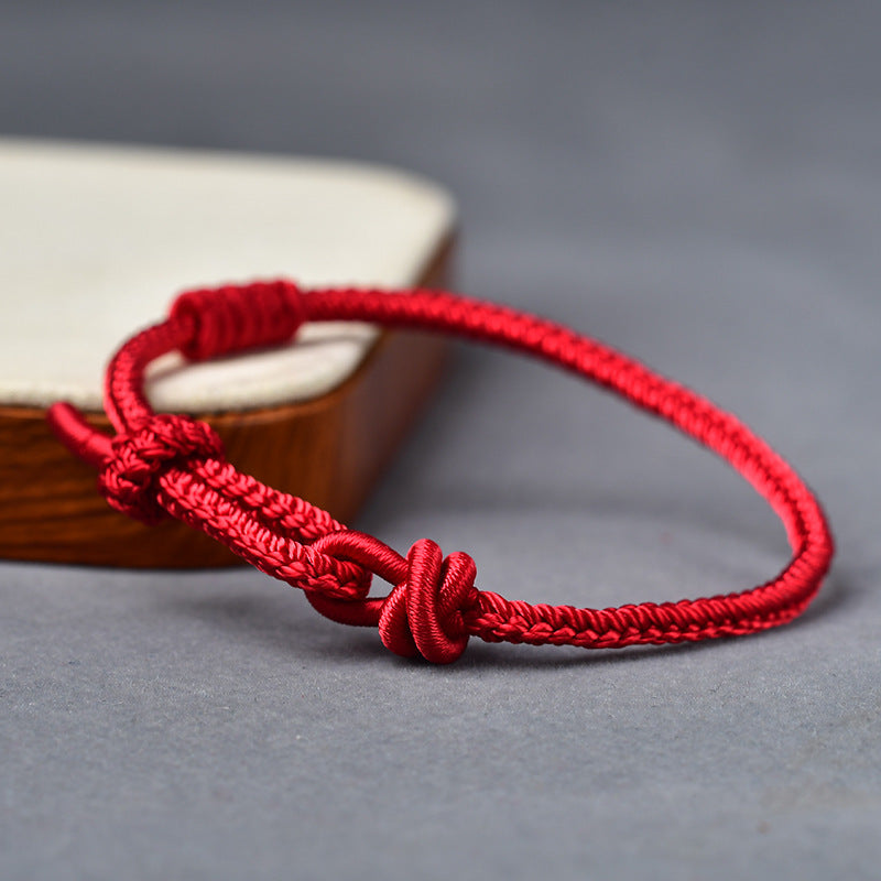 Bracelets à pendentif en or avec perles porte-bonheur portables en corde pour femmes