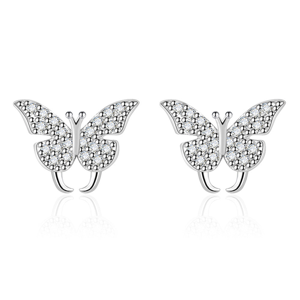 Boucles d'oreilles papillon simples et à la mode, cadeau de luxe abordable pour les vacances