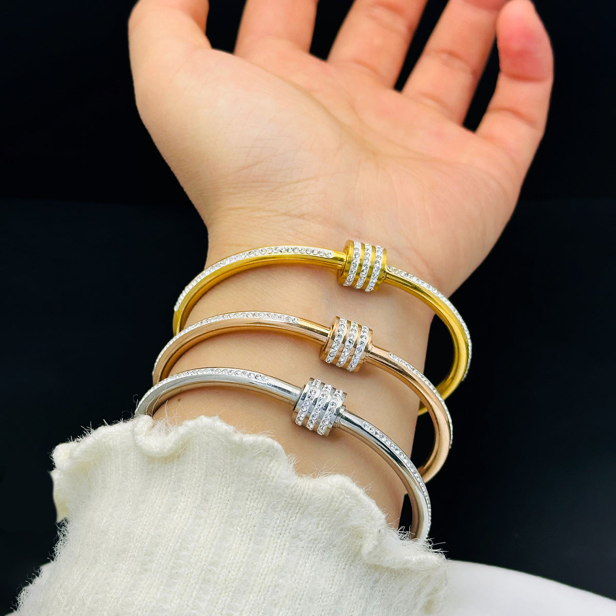 Waist Titanium Steel Rose Gold Simple Bracelet