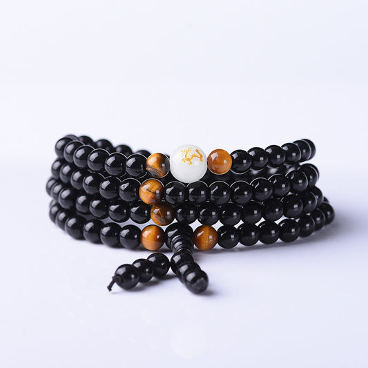Men's Korean Hipster Obsidian Couple Twee Zodiac Luminous Bracelet