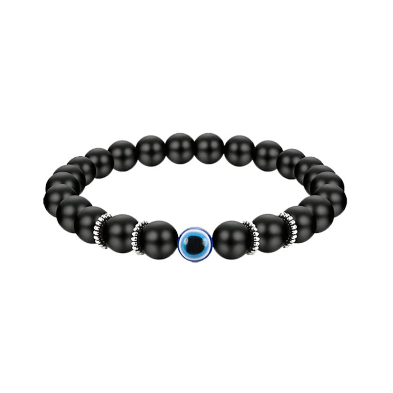 Devil Eye Fatima Palm Beaded Resin Glaze Blue Eyes Bracelets