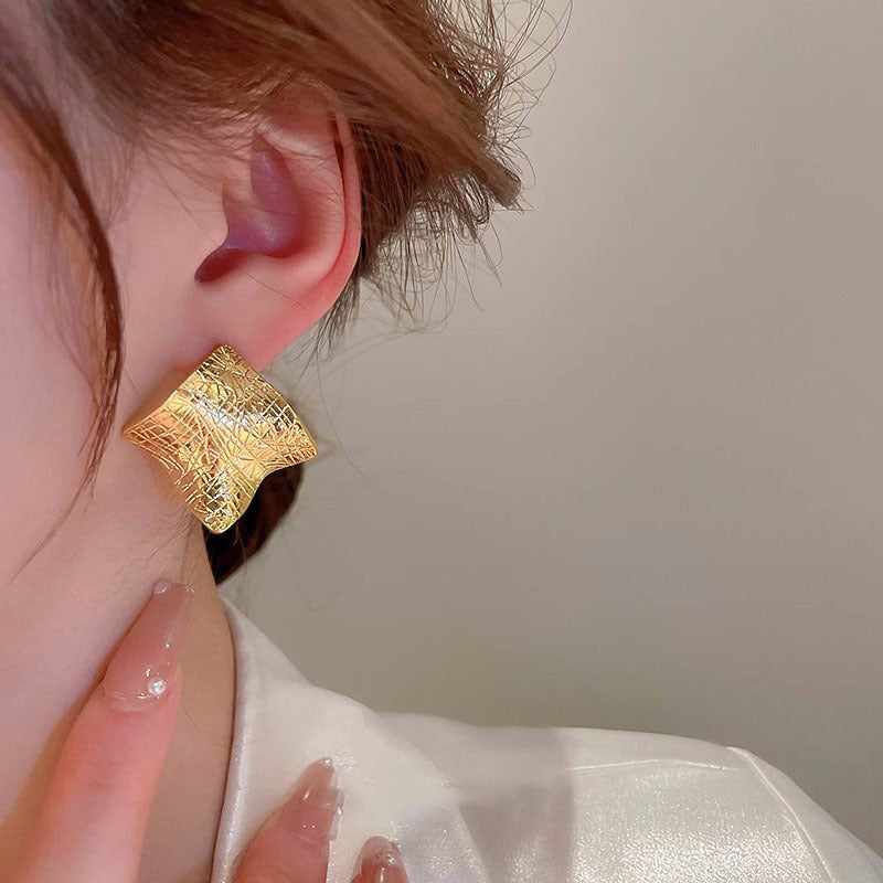 French Style Irregular Ear Trendy Niche Design Unique Earrings