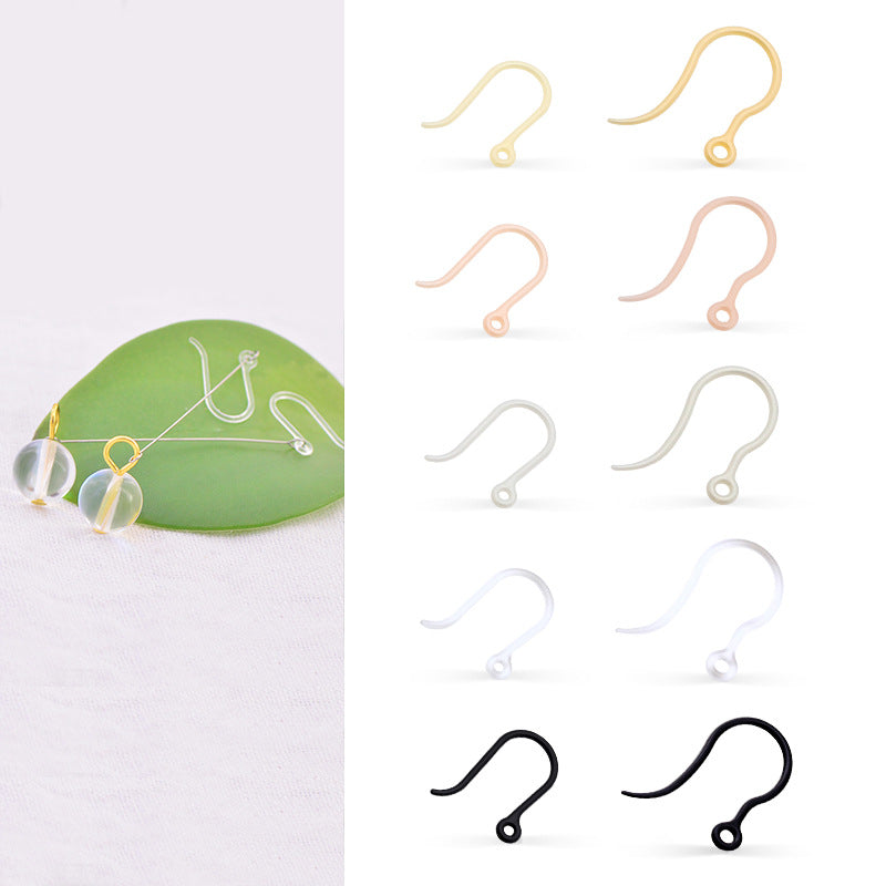 Invisible See Through Resin Hook Plastic Ear Clip