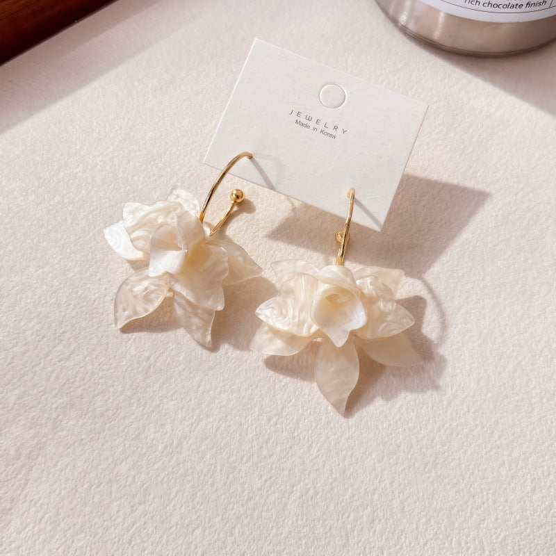 Orchid High-grade Style Gentle Temperamental Minority Rings