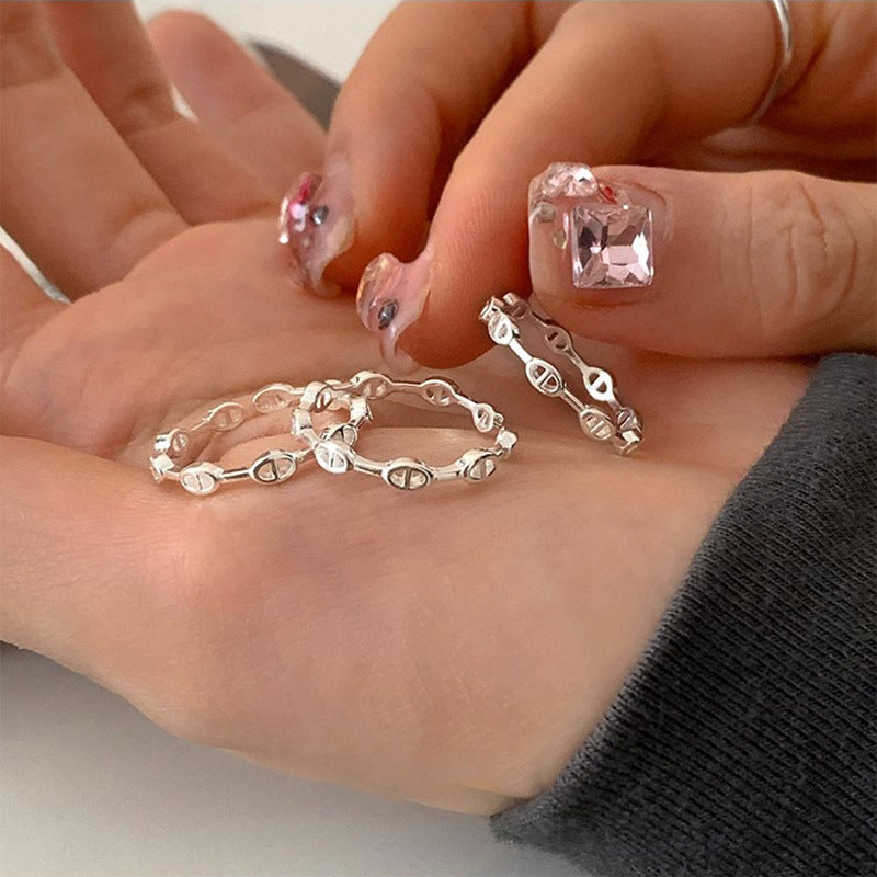 Niche Korean Design Female Personality Versatile Rings