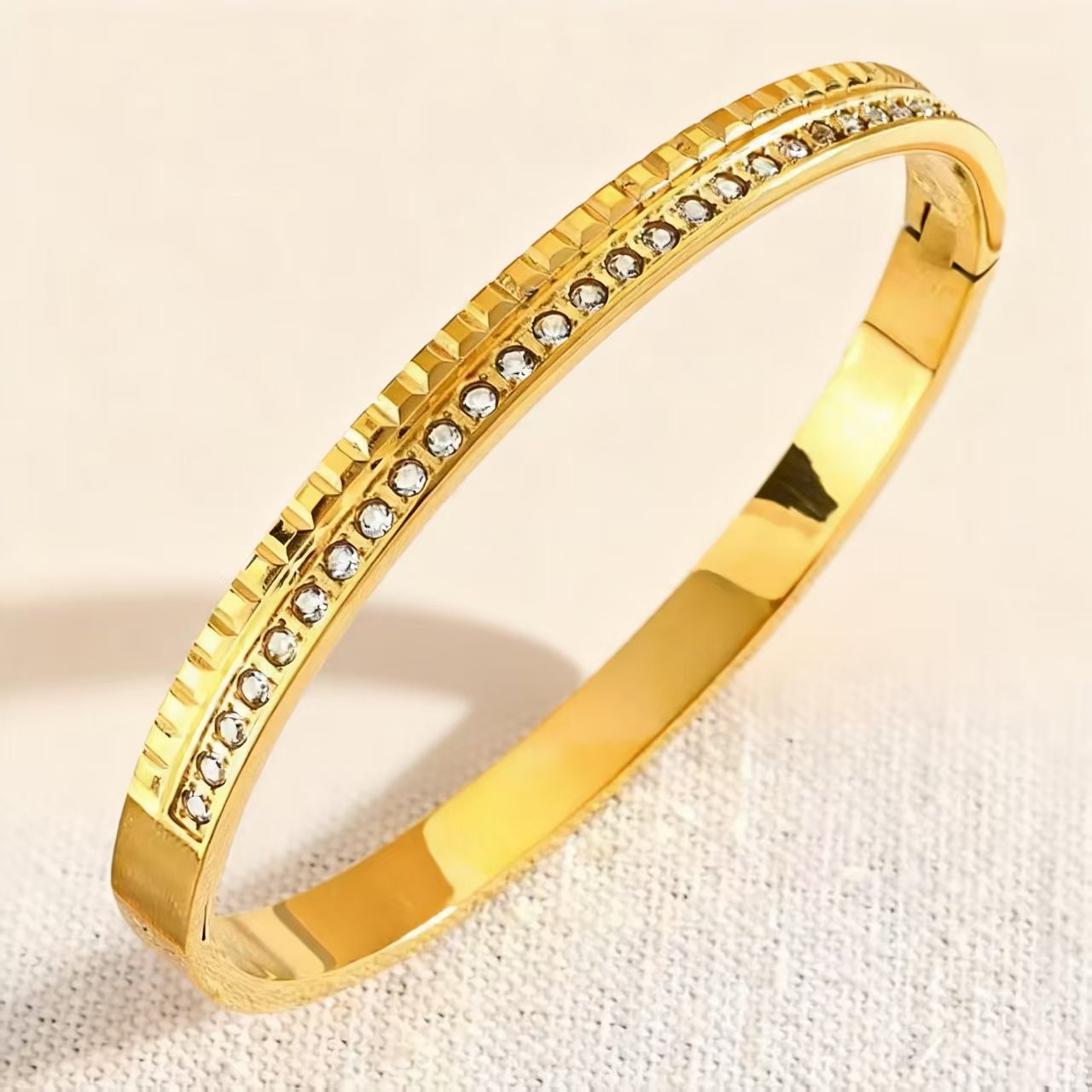 Titanium Steel Female Diamond High-grade Stainless Bracelet