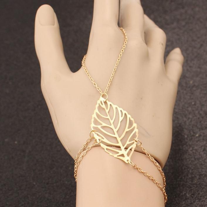 Alloy Mori Style Leaves Simple Lady Bracelets