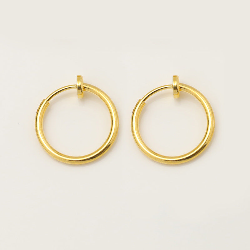 Korean Style Circle Personalized Simple Round Ear Clip