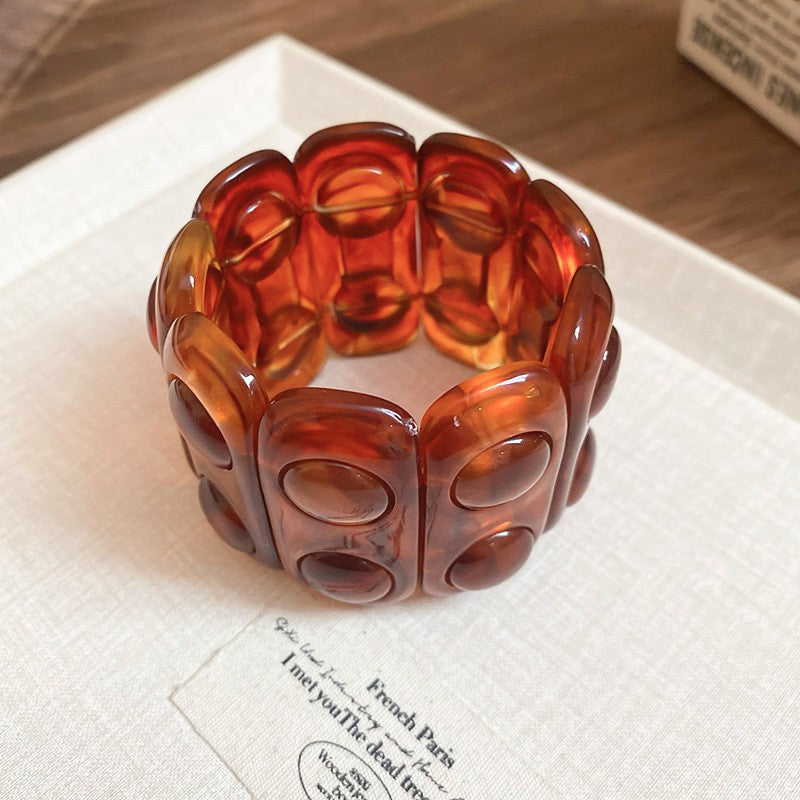 Irregular Resin Mori Style Simple Commute Light Bracelets