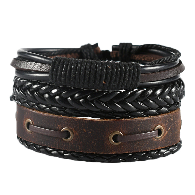 Fashion Wristband Charm Eye Leather Suit Bracelets