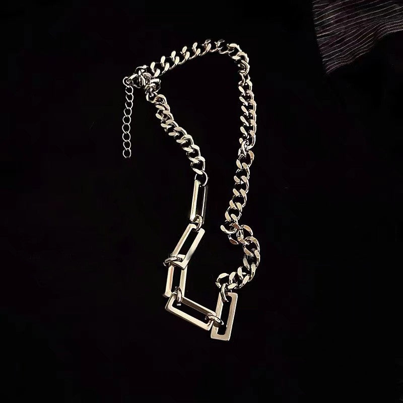 Women's & Men's Stitching Trendy Niche Hip Hop Summer Light Necklaces