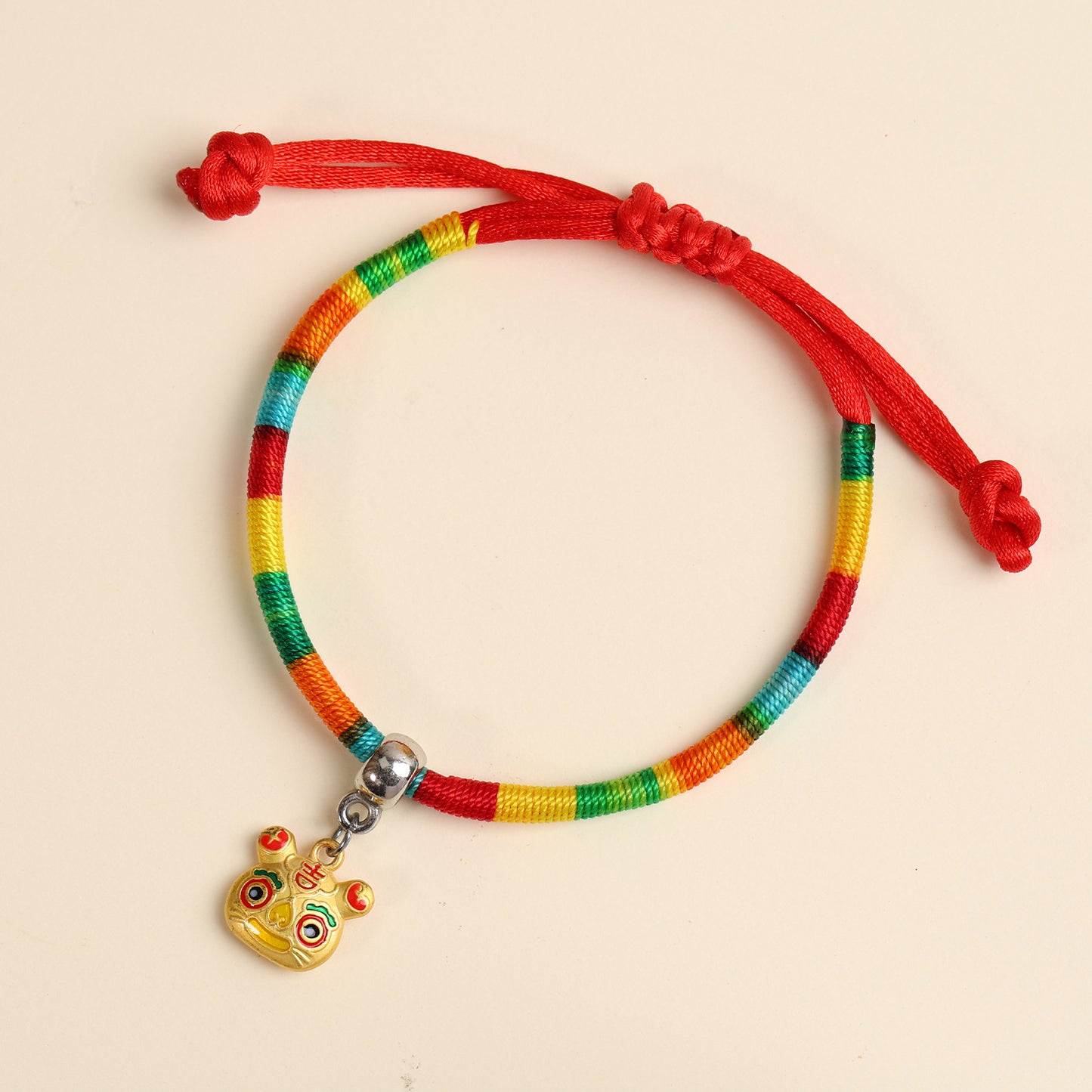 Children's Colorful Braided Rope Alloy Small Dragon Boat Festival Hand-woven Bracelets