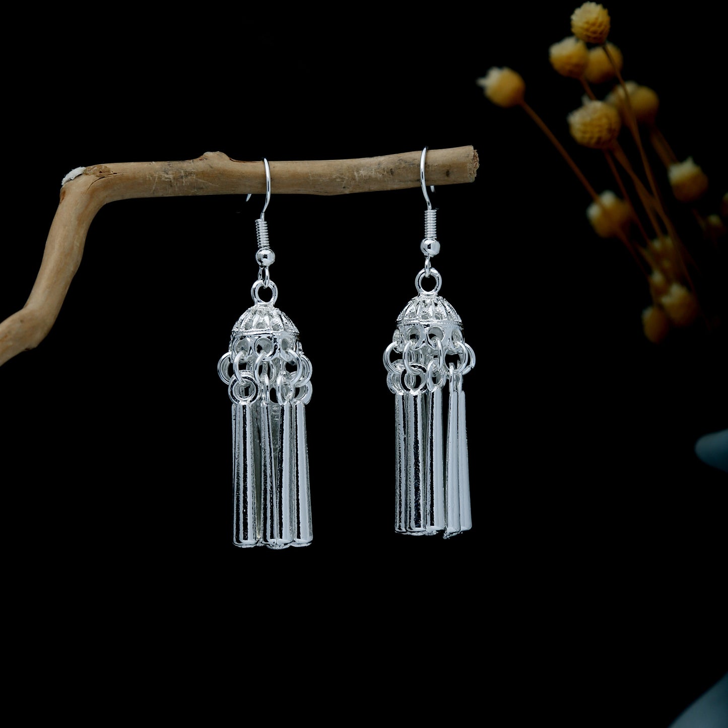 Imitation Miao Sier Family Minority Ethnic Style Earrings